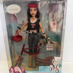 Mattel Barbie Doll 2003 My Scene NOLEE A Ride in the Park w/Bike & Dog